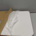 Folding Table 4-Foot Heavy Duty Plastic Utility Table Portable Thick Table Top Indoor Outdoor Adjustable Height with HandleTable,Sewing table Camping Party Gathering 330lb Weight Capacity White