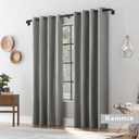 1 1/4 Diam Large Room Darkening Rods, 28-48Inch(2.33-4ft) Length Telescoping Wrap Around Curtain Rods For Bedroom Living Room Kitchen, Matte Black