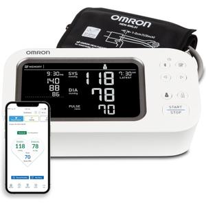 OMRON Platinum Upper Arm Blood Pressure Monitor - Clinically Validated Blood Pressure Arm Cuff - Use OMRON Connect App for Unlimited Free Measurements