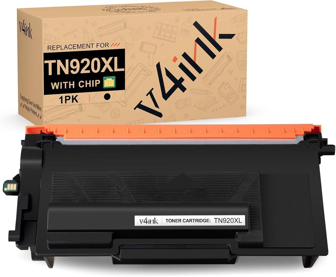 v4ink Compatible TN920XL Toner Replacement for Brother TN920XL TN920 XL Toner Cartridge for Brother HL-L5210DN HL-L5210DW HL-L5215DW HL-L6210DW HL-L6217DW HL-L6310DW HL-L6415DW HL-EX415DW MFC-L5710DN