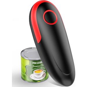 Electric Can Opener, OneTouch Automatic Can Opener Fits All Can Sizes, HandsFree&Smooth Edge Battery operated Can Opener with Magnetic Cover Catch for Kitchen & Seniors Arthritis