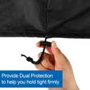 RV Integrated Snap-On Air Conditioner Cover, 32x29x16in Oxford Cloth Durable Outside Air Conditioner Protective Cover with Storage Bag Practical Accessory for RV (Black)