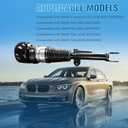 Front Left Air Suspension Strut Shock Absorber Compatible with 2016–2022 BMW 7 Series G11 G12 740i 745e 750Li 750i RWD 2WD Replaces 37106877553 37106874587 37106899037 37106899039 37106877555 37107915