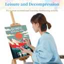 DIYGEMDOT 6 Pack DIY Paint by Numbers Kit for Adults & Beginners, National Park Scenery Easy Paint by Number Kits, 9.8 X 13.8 inches for Home Decor (Z005)