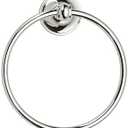 khtumeware 1 Pack Vibrant Polished Nickel Bath Towel Ring, Bathroom Hardware Accessories Heavy-Duty Hand Towel Holder for Bathroom, Modern Round Towel Hanger Wall Mounted