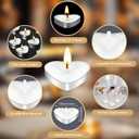 100 Sets Wedding Party Favors for Guests Bulk Including Mini Heart Shaped Candles and Empty Matches Jars with Cork Top Thank You Cards and Organza Bags for Wedding Bridal Shower Party Souvenir