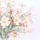 2 Pcs Artificial Flowers Plants Calliopsis Silk Flower Arrangements Wedding Bouquets Decorations Plastic Floral Table Centerpieces for Home Kitchen Garden Party Decor Approx 23.6'' High - Light Pink
