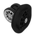 Nylon Swivel Luggage Caster Wheels - 1 Pair, 360 Degree Rotation, Left & Right, 5 Screw Holes