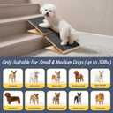 Dog Ramp for Stairs 6 Pack - Adjustable Wooden Stair Wedges for Small Dogs, Foldable Indoor Dog Stair Ramp with Triangular Support and Non-Slip Pads for Senior and Short-Legged Pets