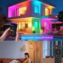 Brightever Smart A19 LED Light Bulbs, 60W Equivalent 800LM Color Changing E26 9W Bluetooth Light Bulbs with Remote Control, 16 Million DIY Colors RGBWW, Music Sync, 2-Pack