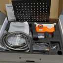 Ameletai 10" Matte Black Shower Faucet Set  Square Rainfall Showerhead + Handheld & Waterfall Spout, Wall-Mounted, AntiClog Silicone  Modern Bathroom Hardware