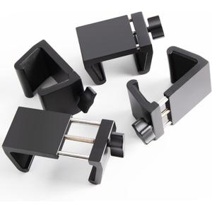 Universal Heavy-Duty Outdoor Furniture Clips for Wicker Patio Furniture, Anti-Separation Locking System for Sectional Couch,Secures up to 2.5" Square & Round Tubes(4pcs)