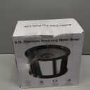 6.5L Dog Water Bowl No Spill 1.6 Gallon Stainless Steel Water Bowl for Dogs 220oz Large Capacity No Splash Slow Drinking Feeder with Anti-Slip Mat for Messy Drinkers