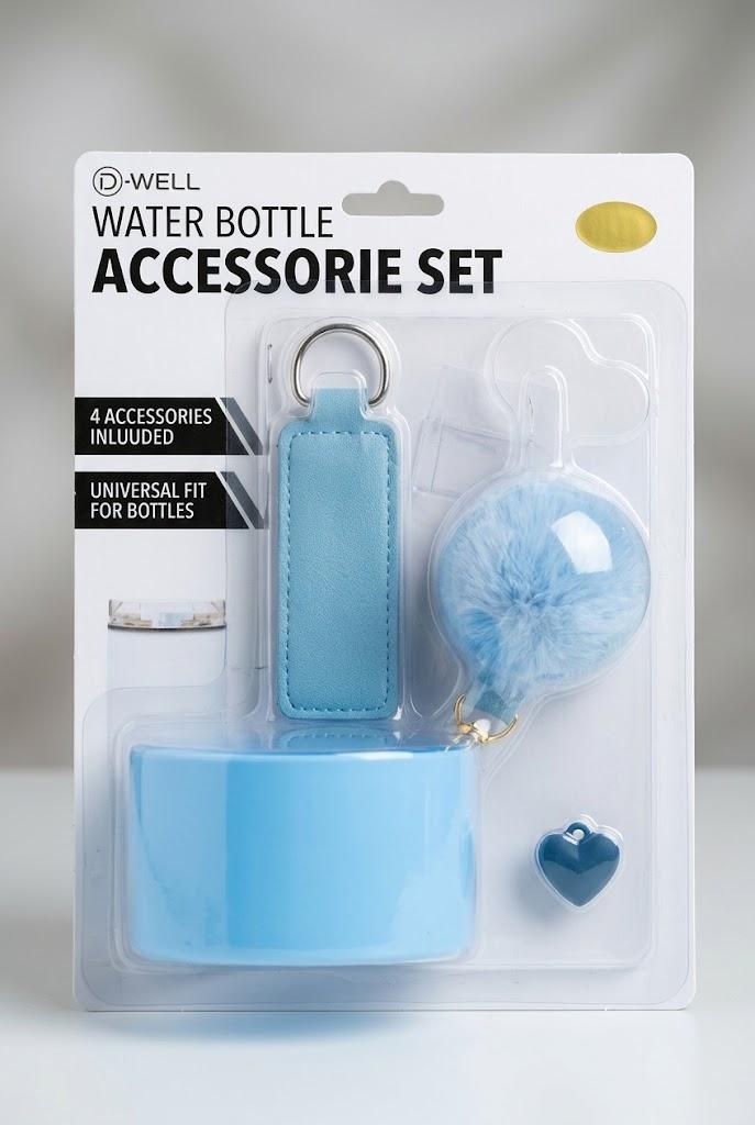 Water bottle accessory set
