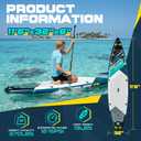 11'6" Inflatable Stand Up Paddle Boards, Premium SUP Accessories, Non-Slip Comfort Deck for Youth & Adults