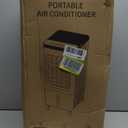 PORTABLE 3-SPEED EVAPORATIVE AIR COOLER WITH REMOTE CONTROL - 110V - 70W - WHITE/BLACK - (MODEL:W11)