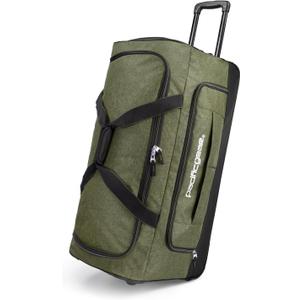 Pacific Gear Duffel Bag with Rolling Wheels. 30in Green