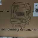 Automatic Cat Litter Box Self Cleaning - App Control, Cat Toilet Records, Suitable for Big Cats, Medium Cats, Kittens and Multi-Cat Families, Anti-Pinch, Low NoiseAssembly Required - White