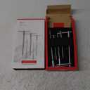 PB SWISS TOOLS T-Handle Allen Wrench Set with Sliding Cross-Handle PB 1204.Set 6 | 100% Swiss Made | Hexagon Screwdriver Set 2.5/3/4/5/6 mm for Screwdriving Work in Industry and Handcraft