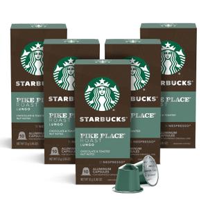 Starbucks by Nespresso Original Line, Pike Place, Medium Roast Coffee, 50-count Espresso Pods (EXP 03/16/27)