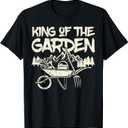 King Of The Garden Cool Gardening Gardener Grandpa Dad Men T-Shirt, Size: 2X