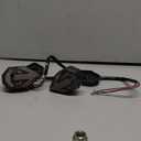 Motorcycle Turn Signal LED Lights 21 SMD LEDs Arrow Amber Bilnker & Red DRL Brake LED Indicator Waterproof for Motorcycle Motorbike.2-Pack.(Red/Amber)