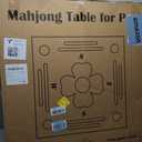 Floating Mahjong Table for Pool, Double-Sided Waterproof Game Tray with Cup Holders, EVA Floating Game Table for Pool, Pool Mahjong Table Floating for Mahjong, Poker, Cards, Dominoes & Scrabble