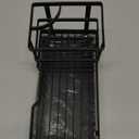 MYITYARD Toothbrush Holders, Metal Tooth Brush Holder for Bathroom with Drainage, Countertop Electric Toothbrush and Toothpaste Organizer, Bathroom Accessories, Black