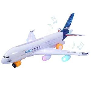Kidsthrill Airplane Toy with Bump & Go, Flashing Lights & Sounds  For Boys & Girls Age 312