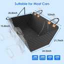 Back Seat Extender for Dogs with Hard Bottom/Large Space, Waterproof Dog Car Seat Cover Holds 400lbs, Sturdy Nonslip Pet Backseat Hammock for Cars/SUV