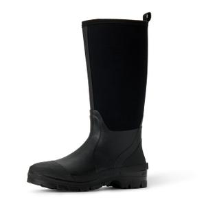 Amazon Essentials Men's Waterproof Neoprene Rubber Rain Boot, Black, 12