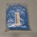 HARFINGTON 1000Pcs Blue Pony Beads 6x9mm Acrylic Bulk Plastic Barrel Bead for Necklace Key Chain Jewelry Making Earring Hair Braiding