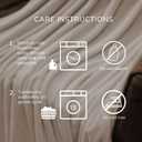 Northwest Ashford Home Cozy Warmwell Blanket Moonlight Taupe Throw Size 50 x 60 inches