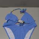 swimall Women's Triangle Bikini Set Cheeky High Cut Sexy Two Piece Swimsuit Cute Halter Bathing Suit, Large
