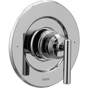Moen Gibson Chrome Posi-Temp Pressure-Balancing Modern Valve Handle Only Trim, Valve Required, T2901