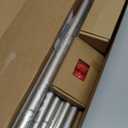 TONIAL Curtain Rods for Windows 66 to 120 Inch, Telescoping Splicing 3/4 Single Rods for Windows Decorative Drapery Rod 32 to 144 (2.6 to12 ft) with Acrylic Diamond Finial, Nickel