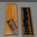 Wooden Abacus - Professional 13 Column Soroban - 10.83 Inches (27.5 Centimeters) - Calculator with Reset Button - Made