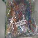 Vesici 80s Party Decor Retro Straw Hip Hop Theme 80s Party Silly Drinking Straws I Love Radio Boombox Mobile Phone Decorations for Adults, 8 Colors and Styles(48 Pcs)