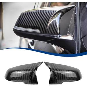 Side Mirror Cover Compatible with 3-Series F30 F31 F34 / 4-Series F32 F33 F36 / 2-Series F22 F23 / 1 Series F20 X1 E84 M2 F87 (Carbon Fiber Pattern, F22 F30 F32 F36)