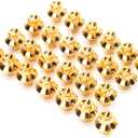 RTRHINOTUNING 100pcs 7mm/0.28in Hole Replacement Wheel Lip Rivets Nuts Wheel Rim Rivets Gold for ABS Plastic
