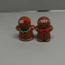Bico Gingerbread Man Stoneware Hand Painted Salt & Pepper Shaker Set, Dishwasher Safe