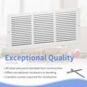 Howeall 18"W x 8"H [Duct Opening Size] Steel Return Air Grille, Air Return Vent Cover for Ceiling and Sidewall - HVAC Air Vent Covers - [Outer Dimensions: 19.75"W x 9.75"H]