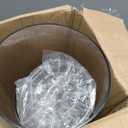 Extra Large Acrylic Cylinder Clear Vase for Floor, Tall Big Wide Mouth Plastic Unbreakable Hurricane Flower Vases of 3 for Home Decor (D 8" X H 19.7", D 6", D 4.8" + 2 Holder)