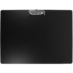STOBOK 12.58 x 17.21 Clipboard Landscape, Extra Large Horizontal Clip Board for Drawing and Art, Black Plastic Artist Clipboard for 11x17 Paper, Professional Drafting Board