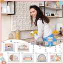 Kacctyen 24 Pcs Housekeeping Gifts Bulk 12 Thanksgiving Makeup Bag 12 Retractable Badge Reels Housekeeping Appreciation Gift for Housekeeper Cleaner Staff Team Employee Coworker Custodian