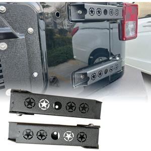 Compatible with 2007-2018 Jeep Wrangler JK/JKU Wrangler Steel Heavy Duty Reinforc Tailgate Hinge Set