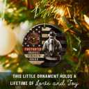 2 x Firefighter Christmas Ornament - Double-Sided Ceramic Fireman Ornaments for Tree Decor - Firefighter Gifts for Men Women, Retirement Fireman Gifts for Fire Department, First Responders