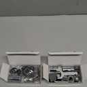 Universal Sink Faucet 1440 Rotatable Faucet Aerator Extension, U Shaped Faucet Extender for Toddlers, Flexiflow 1080 Rotating Faucet Extender for Bathroom Sink/Kitchen, 2 Modes Adjustable (2*Silver)