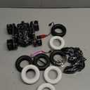 Rc Cars Toys for Boys Remote Control Car 2.4 GHz Black Toys for Ages 5-7 Kids Toys New Upgraded Strip Lights 360 Rotating Rc Truck Birthday (Black)