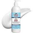 Coral Isles Sunscreen SPF 50 LOTION | Broad Spectrum UVA/UVB Protection | Hawaii 104 Reef Act Compliant (Oxybenzone & Octinoxate Free) | Water Resistant 80 Min. | Quart with Pump (32 Fl Oz)